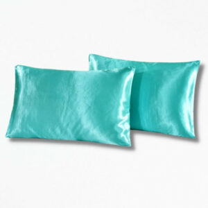 Coussin Bleu VertJade en Soie