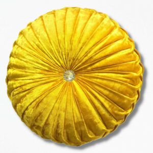 Coussin Rond Jaune HoneyHue