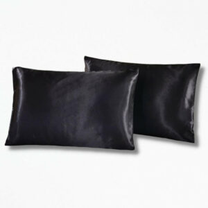 Coussin Noir en SoieBlackSilk