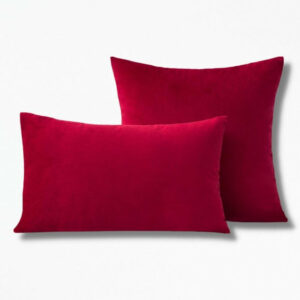 Coussin Rouge en Velours RubisVelet