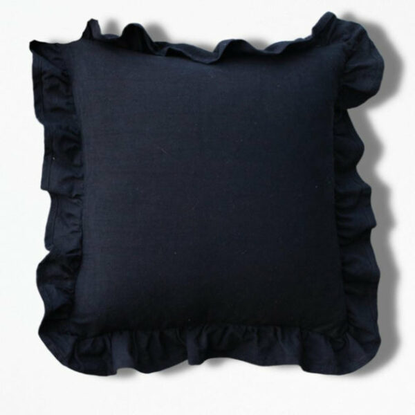 Housse de Coussin Noire Noir Mystique