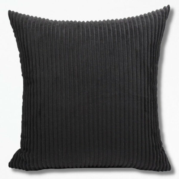 Housse de Coussin Noir VeloursOnyx